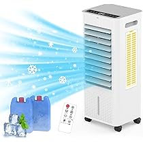 冷風機 冷風扇 冷風冷感アップ8L大容量タンク3段階風量切替24H切/入タイマー Amazon | 冷風扇 冷風機 冷風扇風機 強力冷風 8L大容量タンク